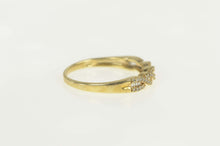 Load image into Gallery viewer, 10K Pave Diamond Encrusted Twist Design Band Ring Size 8.25 Yellow Gold