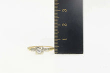 Load image into Gallery viewer, 14K 1940&#39;s Diamond Classic Squared Engagement Ring Size 6.5 Yellow Gold