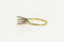 Load image into Gallery viewer, 14K Victorian 6.75mm Etched Engagement Setting Ring Size 5.75 Yellow Gold