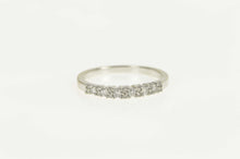 Load image into Gallery viewer, 10K 0.25 Ctw Diamond Encrusted Classic Wedding Ring Size 8.25 White Gold