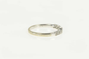 10K 0.25 Ctw Diamond Encrusted Classic Wedding Ring Size 8.25 White Gold