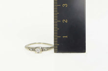 Load image into Gallery viewer, 18K 1940&#39;s Diamond Classic Engagement Ring Size 6.25 White Gold