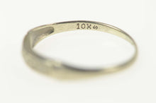 Load image into Gallery viewer, 10K 1940&#39;s Diamond Classic Wedding Band Ring Size 4 White Gold