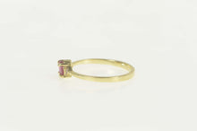 Load image into Gallery viewer, 14K Pink Sapphire Diamond Accent Classic Ring Size 5 Yellow Gold