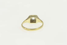 Load image into Gallery viewer, 14K Art Deco 2.0mm Etched Engagement Setting Ring Size 4.5 Yellow Gold