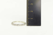 Load image into Gallery viewer, 10K Classic Round CZ Wedding Band Ring Size 7 White Gold