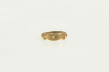 Load image into Gallery viewer, 10K Victorian Diamond Star Baby Child&#39;s Ring Size 0.25 Yellow Gold