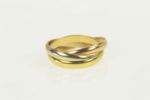 Load image into Gallery viewer, 18K Cartier Designer Trinity Rolling Three Band Ring Size 5.5 Yellow Gold