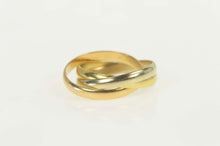 Load image into Gallery viewer, 18K Cartier Designer Trinity Rolling Three Band Ring Size 5.5 Yellow Gold