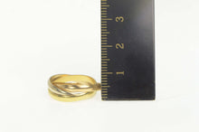 Load image into Gallery viewer, 18K Cartier Designer Trinity Rolling Three Band Ring Size 5.5 Yellow Gold