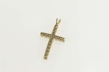 Load image into Gallery viewer, 10K 0.48 Ctw Diamond Cross Christian Faith Pendant Yellow Gold