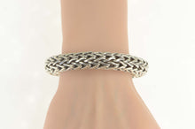 Load image into Gallery viewer, Sterling Silver Foxtail Thick Chunky Chain Statement Bracelet 6&quot;