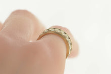 Load image into Gallery viewer, 14K Retro Two Tone Geometric Wedding Band Ring Size 6 Yellow Gold