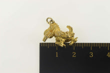 Load image into Gallery viewer, 14K Kansas University Jayhawk Mascot College Charm/Pendant Yellow Gold