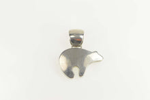 Load image into Gallery viewer, Sterling Silver Cathy Webster Turquoise Opal Heartline Bear Pendant