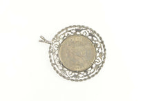 Load image into Gallery viewer, Sterling Silver 1921 Morgan Dollar Liberty Coin Medallion Pendant