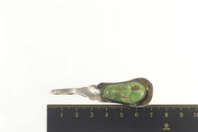 Load image into Gallery viewer, Sterling Silver Green Turquoise Artisanal Spoon Statement Pendant