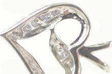 Load image into Gallery viewer, 14K 0.24 Ctw Classic Diamond Inset Heart Love Pendant White Gold