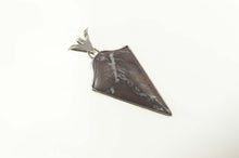 Load image into Gallery viewer, Sterling Silver Brown Agate Arrowhead Native American Pendant