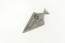 Load image into Gallery viewer, Sterling Silver Brown Agate Arrowhead Native American Pendant