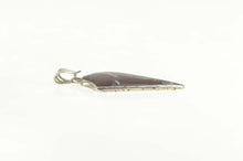 Load image into Gallery viewer, Sterling Silver Brown Agate Arrowhead Native American Pendant