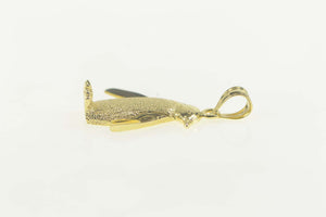 14K Emperor Penguin Polar Arctic Animal Pendant Yellow Gold