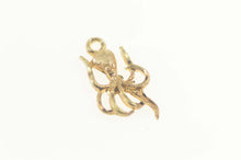 Load image into Gallery viewer, 14K Squid Octopus Ocean Animal Sea Marine Life Pendant Yellow Gold