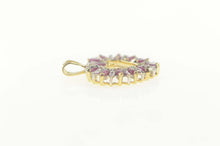 Load image into Gallery viewer, 14K Marquise Ruby Diamond Heart Love Symbol Pendant Yellow Gold