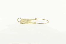 Load image into Gallery viewer, 14K Butterfly Change Symbol Charm Holder Loop Pendant Yellow Gold