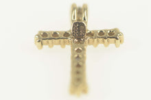 Load image into Gallery viewer, 10K 0.30 Ctw Diamond Cross Classic Christian Pendant Yellow Gold