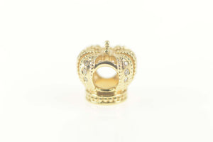 14K Pandora Diamond Royal Crown Retired Charm/Pendant Yellow Gold