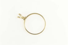 Load image into Gallery viewer, 14K 30.6mm US Half Dollar Coin Holder Bezel Pendant Yellow Gold