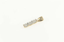 Load image into Gallery viewer, 10K 0.21 Ctw Diamond Classic Tiered Bar Pendant Yellow Gold