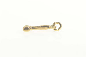 14K 3D Gavel Justice Symbol Law Lawyer Judge Charm/Pendant Yellow Gold