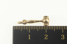 Load image into Gallery viewer, 14K 3D Gavel Justice Symbol Law Lawyer Judge Charm/Pendant Yellow Gold