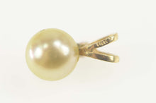 Load image into Gallery viewer, 14K Pearl Ruby Accent Retro Classic Simple Pendant Yellow Gold