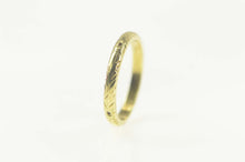 Load image into Gallery viewer, 14K Art Deco Etched Ornate 2.6mm Wedding Band Ring Size 6.5 Yellow Gold