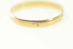 14K 2.8mm Simple Rounded Wedding Band Ring Size 9.25 Yellow Gold