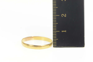 14K 2.8mm Simple Rounded Wedding Band Ring Size 9.25 Yellow Gold