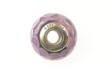 Load image into Gallery viewer, 14K Pandora Purple Murano Glass Lotus Retired Charm/Pendant Yellow Gold