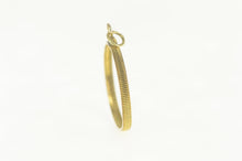 Load image into Gallery viewer, Gold Filled Grooved 26mm Coin Bezel Holder Charm/Pendant