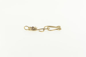 Gold Filled Garnet Eyed Retro Kitty Cat Kitten Charm/Pendant