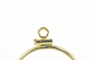 14K Holder Bezel 20 Franc French Coin Charm/Pendant Yellow Gold