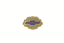 Load image into Gallery viewer, 10K Chevrolet Enamel Service Managers Club Pin/Brooch Yellow Gold