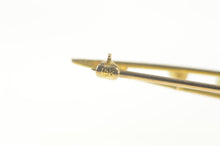 Load image into Gallery viewer, 10K Princess Amethyst Seed Pearl Bar Pin/Brooch Yellow Gold