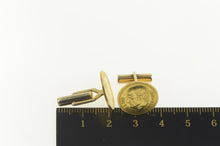 Load image into Gallery viewer, 14K 1945 $2.50 Mexican Pesos Gold Coin Cuff Links Yellow Gold