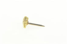 Load image into Gallery viewer, 24K Raw Textured Cluster Nugget Pebble Lapel Pin/Brooch Yellow Gold