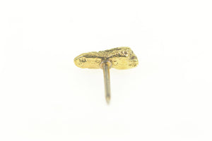 24K Raw Textured Cluster Nugget Pebble Lapel Pin/Brooch Yellow Gold