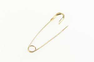 14K Classic Simple Safety Diaper Pin/Brooch Yellow Gold