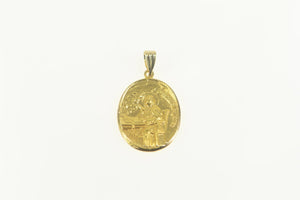14K Mother Theresa Saint Christian Catholic Faith Charm/Pendant Yellow Gold